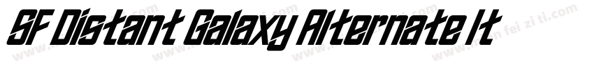 SF Distant Galaxy Alternate Italic字体转换